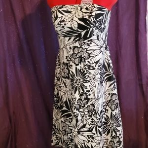 GAP, Strapless Dress, Black & White, Sz. 8